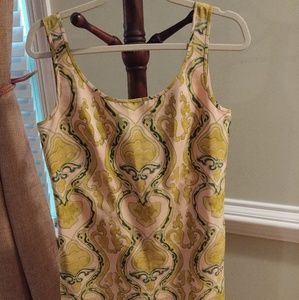 NWOT J crew midi dress sz 4 damask pink green